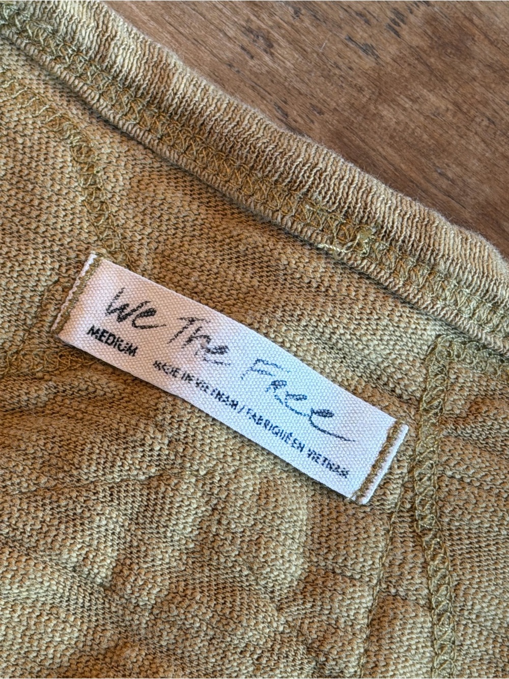 We The Free | Free People 5 Star Long Sleeve Tee. Golden Palm. Women’s Sz-M - Picture 4 of 11
